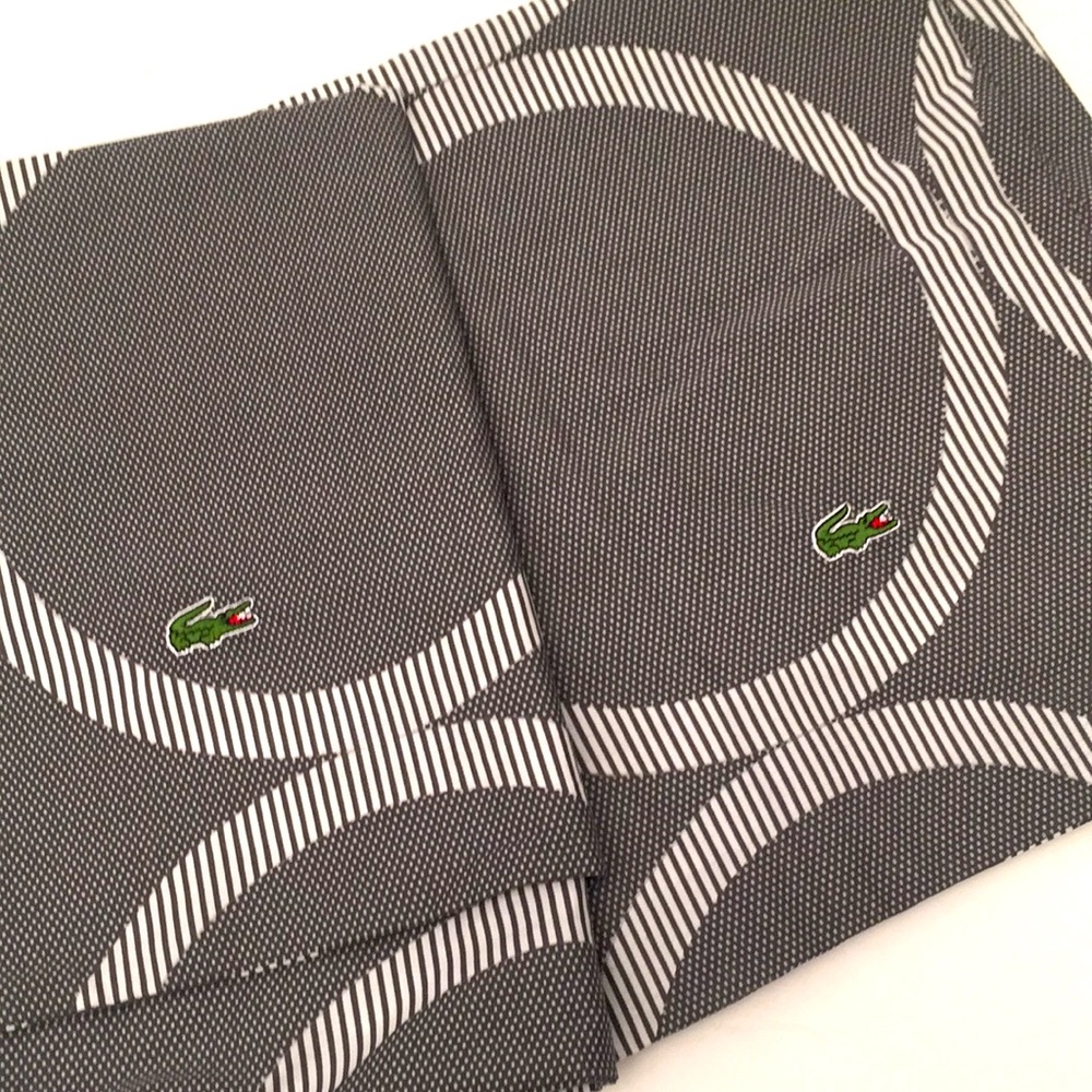 Izod Gray Geometrical Standard Pillow Sham Set